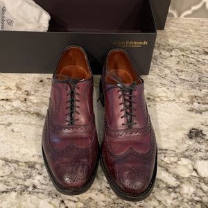 Allen Edmonds Men's Burgundy Wingtip Oxfords